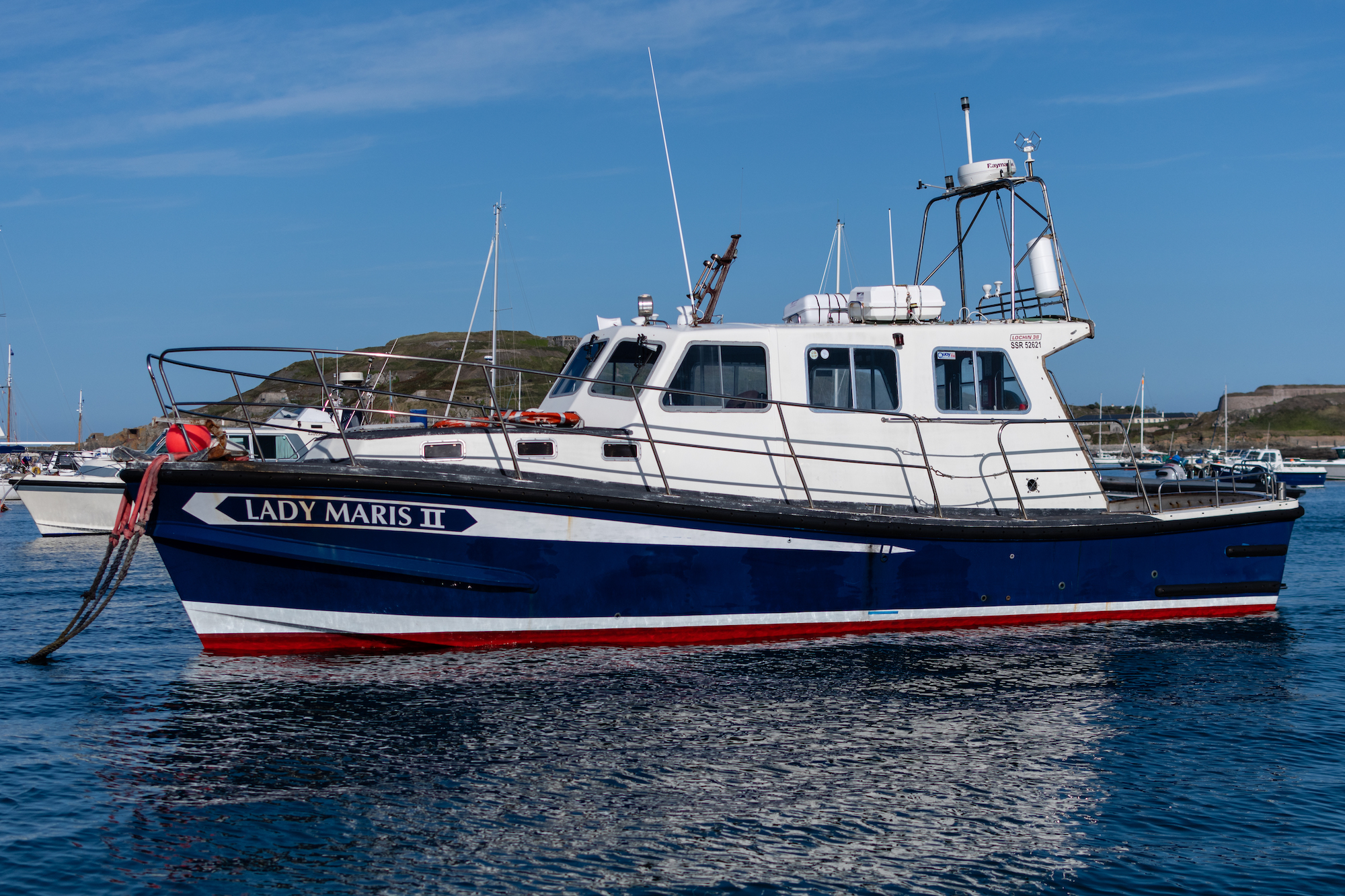 LAdy MAris in Alderney Harbour